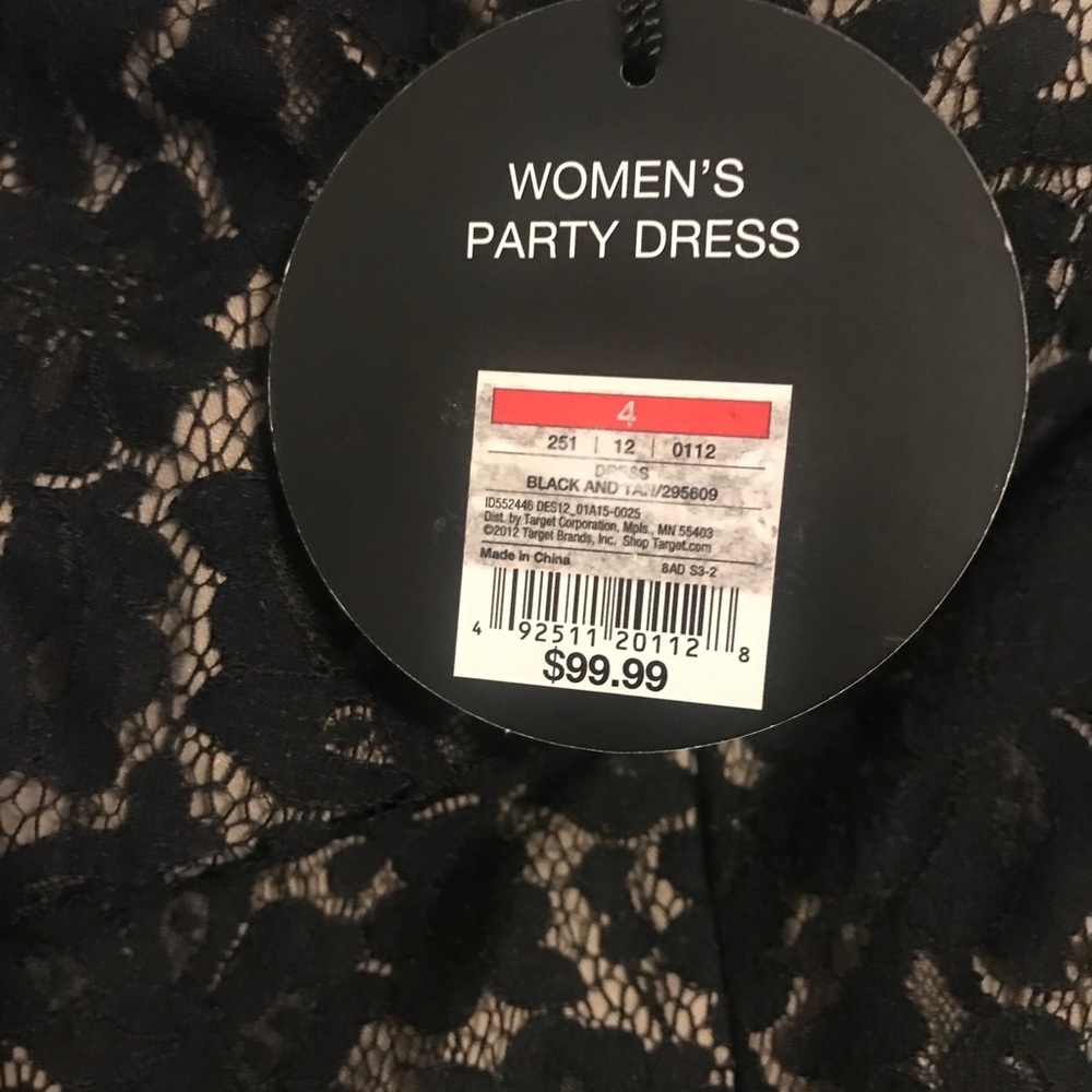 Black Lace Party Dress - Picture 7 of 8
